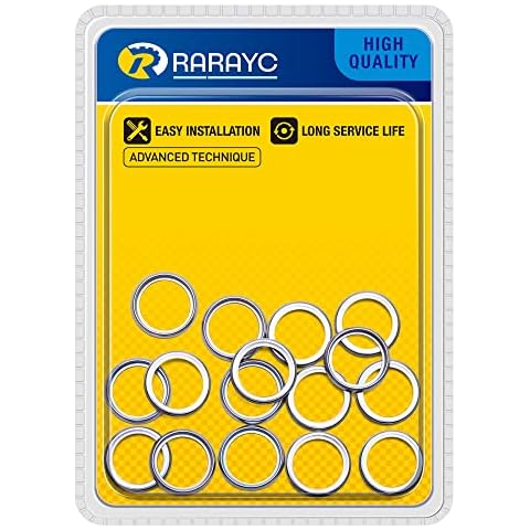 16 Pcs Oil Drain Plug Gaskets Crush Washers Seal Replacement for Subaru 803916010 Cover