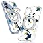 Blue leaf White Floral with stand