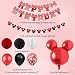 Jollyboom Artículos para Fiestas temáticas de Mickey y Minnie Globos de Guirnalda...