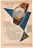 RECORTE DE PRENSA REVISTA O PERIÓDICO PUBLICIDAD RELOJES RELOJ LONGINES FLAGSHIP ANUNCIO PUBLICITARIO VINTAGE
