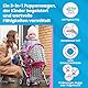 Kinderplay Puppenwagen ab 1 2 3 Jahre Kinderwagen Spielzeug - 3 in 1, Puppenwagen mit Herausnehmbarer Tragetasche und Umhängetasche, Höhenverstellbar 34.5 cm bis 64 cm, KP0200S
