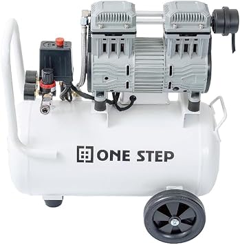 Mobility and Quiet Design Air Compressor, Compressor, Oil-Free, Quiet, Compact, Tire Replacement, Air Pump, Airbrush, 100V Japanese Company 22L White