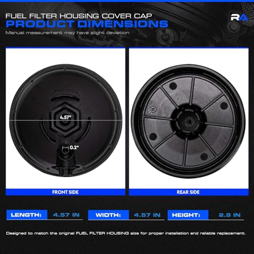 68436815AB Diesel Fuel Filter Housing Emissions Cover Cap Fit for 2019-2024 Dodge Ram 2500 3500 6.7L L6 Cummins Diesel Engine, 2020-2023 Ram 1500 3.0L V6, Water Separator Cap Replace# 68436815AA by RHAOCZIYAUTO - Used condition - Image 6