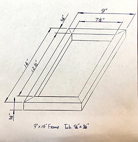 Aluminum Screen Printing Screens, Size 9'' x 20'' Pre-Stretched Silk Screen Frame (160 White Mesh)