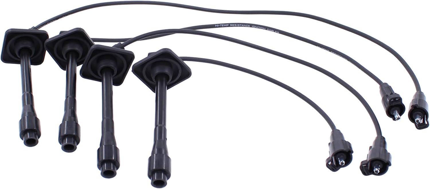 MOTOKU Ignition Coil and Spark Plug Wire Set for Toyota Solara Camry 2.2 1997-2001 RAV4 1997-2000