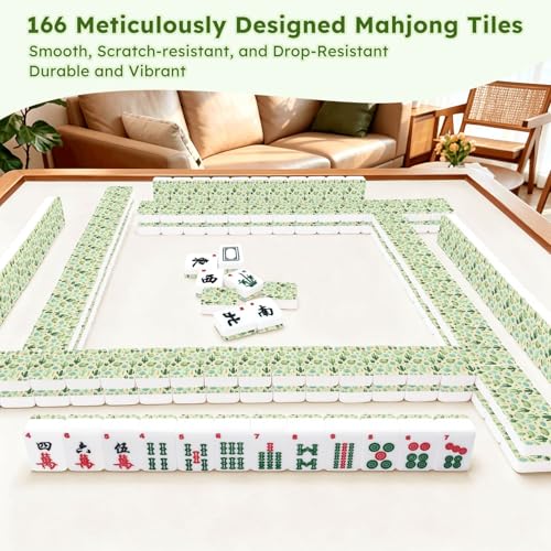 Set American Mahjong con 166 fichas acrílicas grandes 3.6 cm miniatura 7