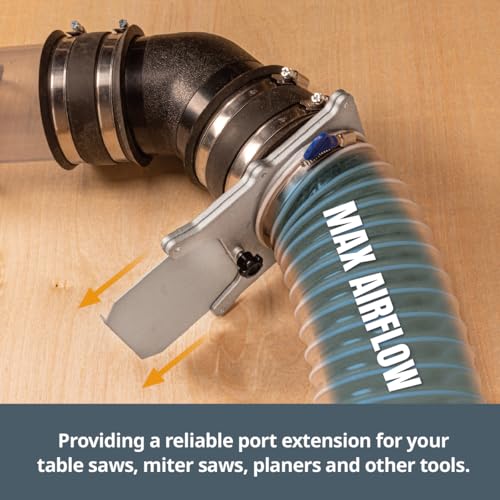 POWERTEC 70135V 10,2 cm Aluminium-Blastgitter für Vakuum-/Staubsammler