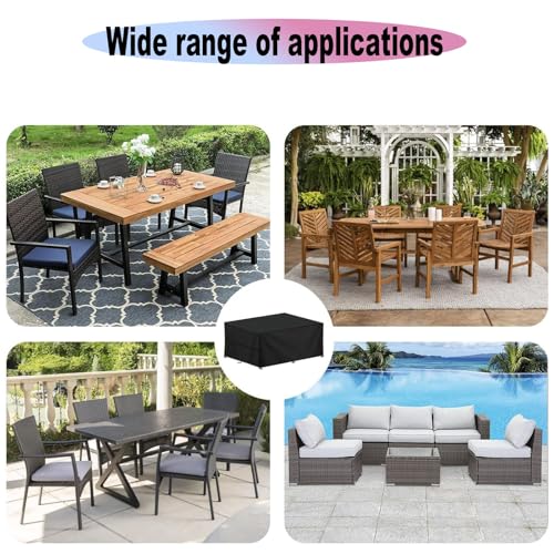 Housse table de jardin imperméable pour protéger votre terrasse en hiver - 3
