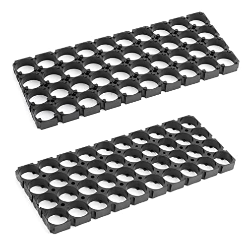 Fielect �d�r�z���_�[�u���P�b�g 18650 �z���_�[ �~���^�o�b�e���[ 5���� �o�b�e���[�z���_�[ �u���P�b�g 18650�z���_�[�u���P�b�g �Ԋu19mm �E�a18.5mm ABS 4*10�T�|�[�g ���`�E���d�r�T�|�[�g�X�^���h DIY�o�b�e���[