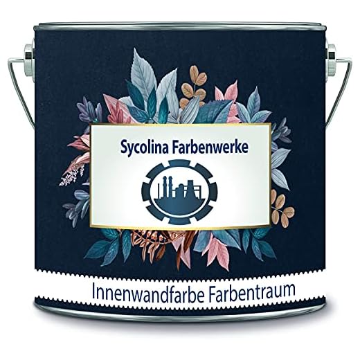 Sycolina Farbenwerke Pintura de pared para interior (1 litro), color azul petróleo