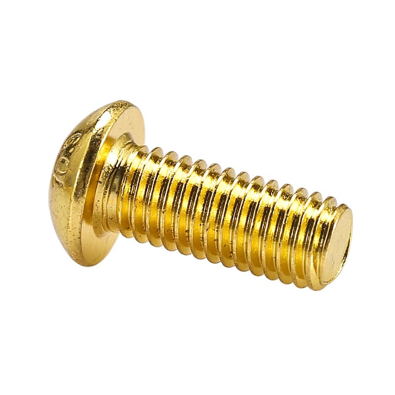 Amazon.co.jp: 10 個 10.9 グレードローカルゴールド六角穴付きネジ