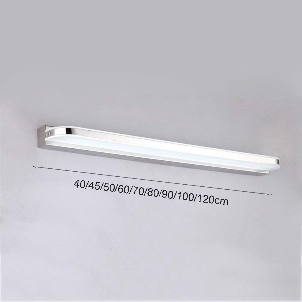 Lámparas de Espejo de Baño Lámparas Delanteras, Led Impermeable Anti-Niebla Baño de Baño Luz Moderno Moderno Luces de Pared Iluminación de Pared/Warm Light 120Cm