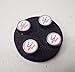 Maserati Genuine Red Color Trident Logo Tire Valve Stem Caps Covers (Set of 4)