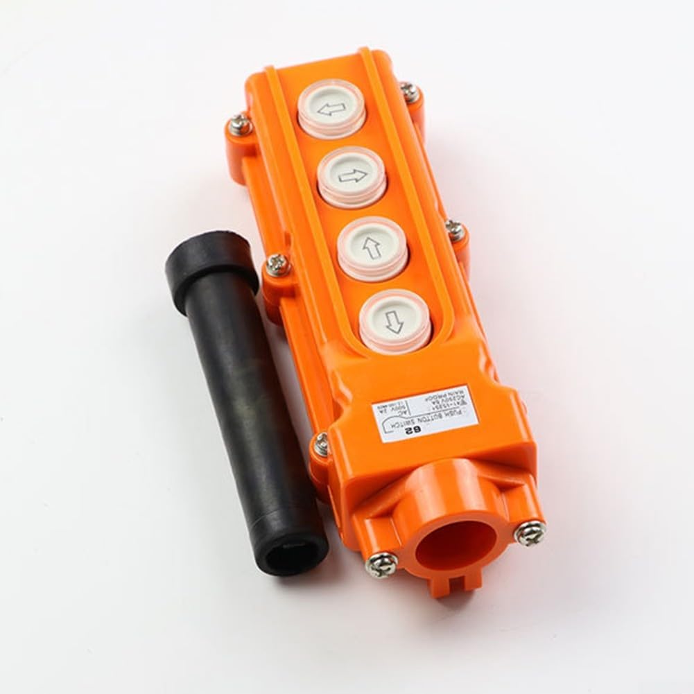 COB-62 Druckknopf-Kranschalter mit vier unabhängigen Momentarknöpfen und Nennspannung AC 250 V 5 A AC 500 V 2 A für hohe Beanspruchung