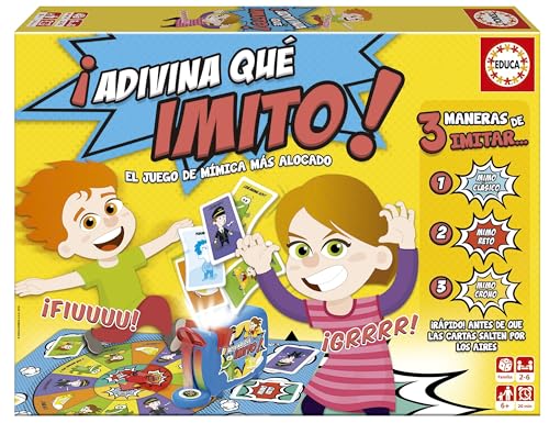 Educa - Adivina Que Imito Juego de Mesa Familiar de mímica, a Partir de 6 años, Color Variado (16987)