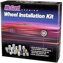 McGard 65610BK SplineDrive Black M14 x 1.5 Thread Size Wheel Installation Kit for 6-Lug Wheels,20 Lug Nuts / 4 Locks / 1 Key / 1 Install Tool