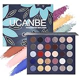UCANBE Paleta de Sombras de Ojos 30 Colores - Tonos Nude, Tierra y Oscuros - Maquillaje Profesional Mate y Metálico - Alta Pigmentación y Larga Duración - Regalos para Mujer