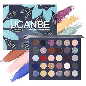 UCANBE 30 Color Eyeshadow Makeup Palette – Dark, Earthy & Bold Tones Eye Shadow with Matte Glitter Metallic Finishes– Highly Pigmented, Long-Lasting Make Up Pallet for Smoky, Glam, and Everyday Looks