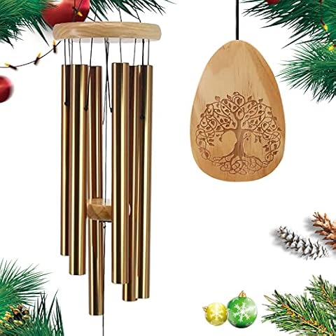 Astarin Sympathy Wind Chimes for Outside Deep Tone, Memorial Wind Chime for Loss of Loved One, in Memory Wind Chimes Outdoor as Bereavement Memorial Gifts for Mom Dad(30 Inch Bronze) Cover