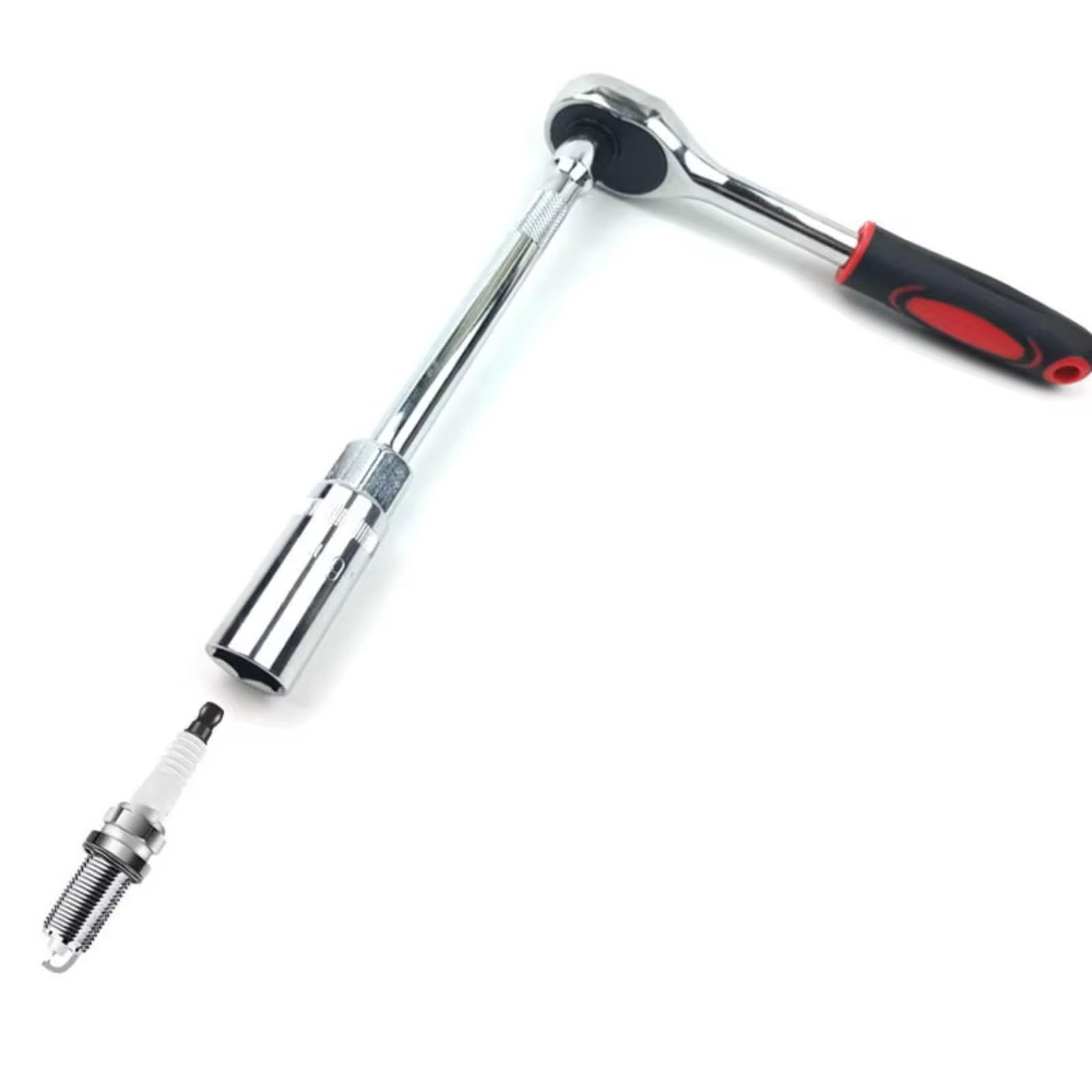 Llave bujía Encendido Adaptador De Llave para Bujía Vehículo Kit Reparación De Instalación Herramienta De Eliminación De Huecos De Torsión Magnética(1set)