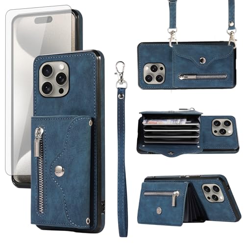 Coque iPhone 15 Pro Max anti-chute avec porte-carte pour ne plus rien perdre