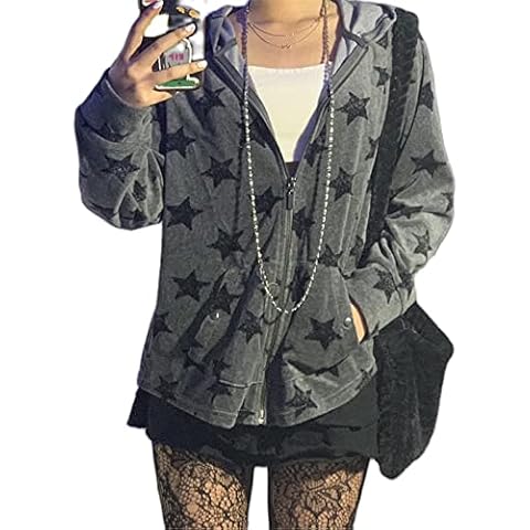Vintage 90s Aesthetic Star Print Hoodie Cover