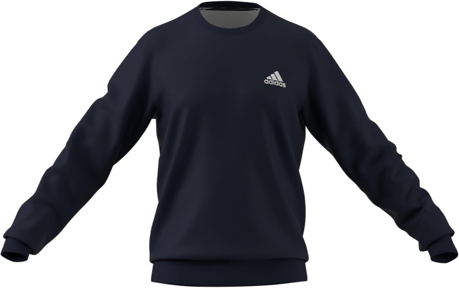 adidas mens Essentials French Terry Embroidered Small Logo Sweatshirt - Image 2