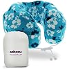 Cabeau Evolution Memory Foam Travel Pillow - The Best Neck Pillow with 360 Head & Neck Support, Blue Tropic