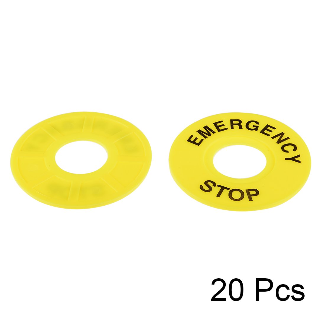 sourcing map 20pcs 22mm Dia Interne Panneau arrêt urgence remplacement interrupteur
