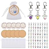 engel anhänger weissgold 【SET GASTGESCHENKE SCHUTZENGEL MATERIAL 】Der gastgeschenk schlüsselanhänger aus einer Zinklegierung und ist nicht leicht zu kratzen und zu verblassen. Der Schlüsselringanhänger aus Perle, Es ist Engelsform für gute Wünsche. Der schutzengelchen aus Perle, mit robustem und haltbarem Kraftpapier, transparenter Organza Beutel, Aufkleber. | anhänger schutzengel schutzengel schlüsselanhänger hochzeit gastgeschenke schutzengel schlüsselanhänger gastgeschenke schutzengel anhänger