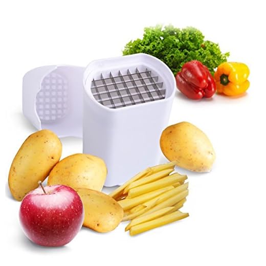 Perfect Fries One Step Natural French Fry Cutter Vegetable Fruit Durable Potato Make fries from almost any vegetable. Very easy to clean as it is dishwasher safe.