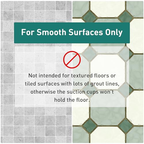 Naoloture Large Square Shower Mat 27 x 27 Inch Navy Blue, Non Slip Shower Bathtub Mats for Inside Shower with Big Suction Cups Drain Holes, Anti Slip Bathroom Floor Stall Mats, Easy Clean, BPA-Free by Naoloture - Image 8