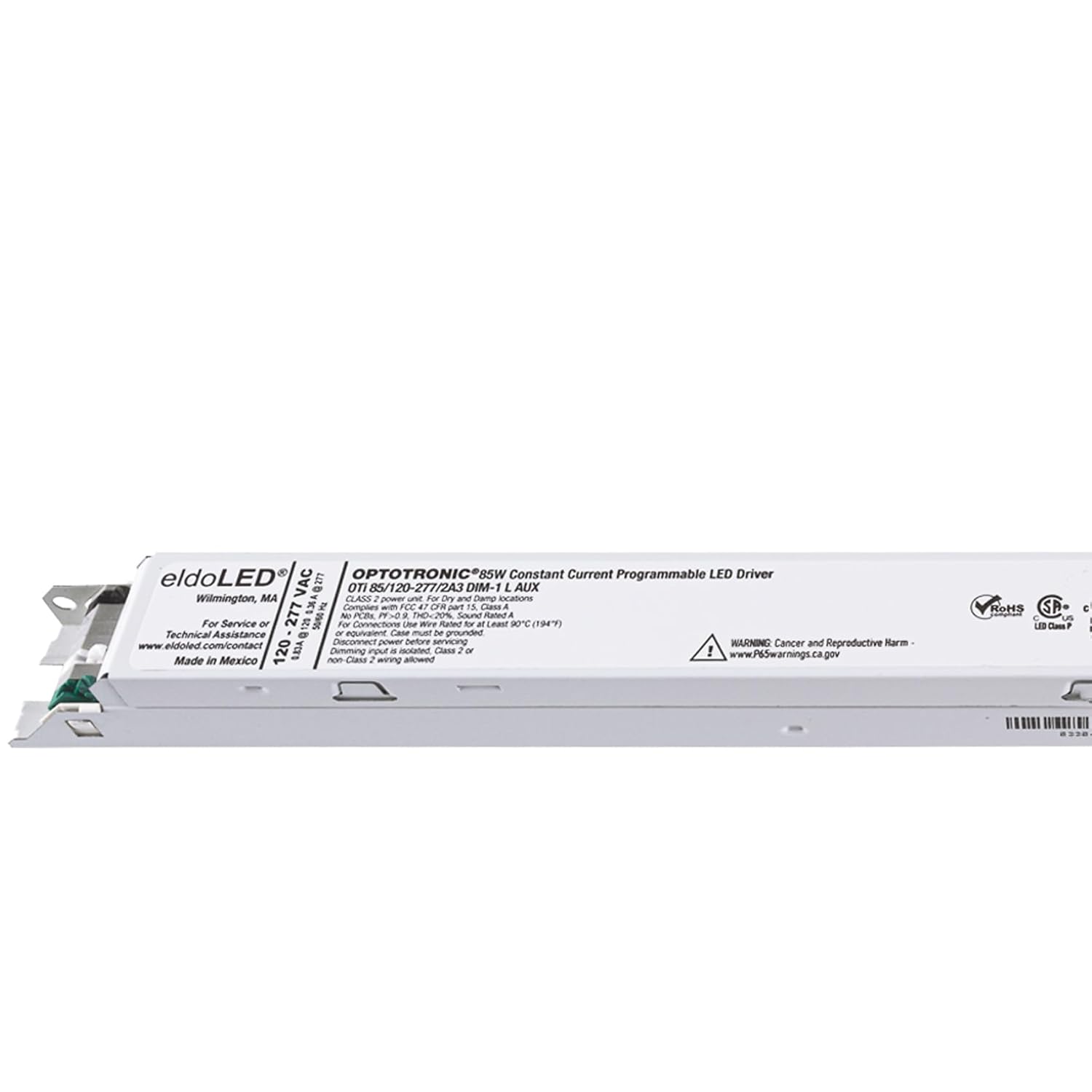 *2743W6 OPTOTRONIC 85W Constant Current 0-10V Dimmable LED Driver, Programmable Linear OTi85/120-277/2A3 DIM-1 L AUX - Replacement/Compatible with Osram 57421