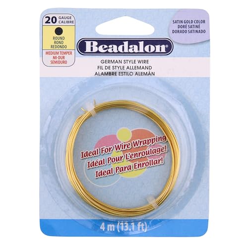 Beadalon German Style Wrapping Wire - 20 Gauge, 13.1 ft - Gold