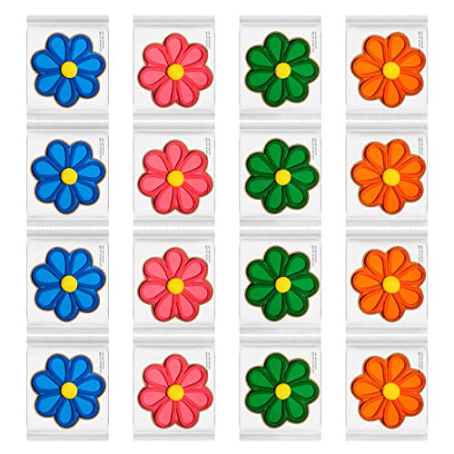 Decocookies - 16 Flower Hand-Decorated Cookies - Vanilla Flavor - Individually Wrapped #TOP3