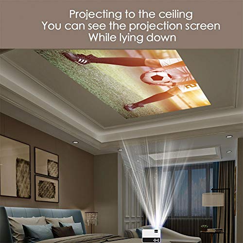 Draagbare mini-projector, 5500 lumen 1920 x 1080 Full HD LED thuisbioscoop 3D 1080P LCD digitale video beamer voor… - Image 4