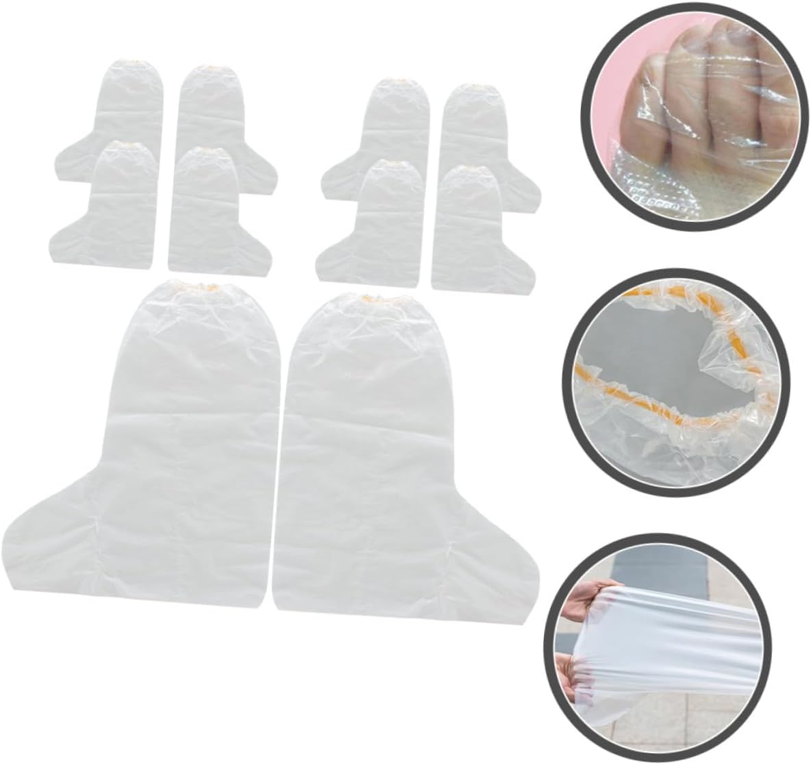CALLARON 20pcs Disposable Foot Covers Thickened Foot Masks for Pedicure Soak and Shoe Trying for and Beauty Salons