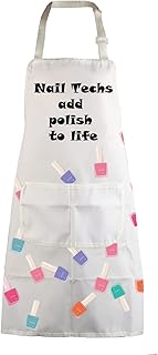 MBMSO Nail Tech Apron Manicurist Apron Nail Cosmetology Gift for Nail Technician Nail Artist Nail Techs Add Polish to Life