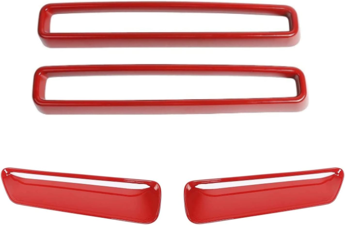 JWWY Front Grille Inserts & Hood Air Conditioner Air Outlet Trim for 2015-2022 Dodge Challenger Exterior Accessories