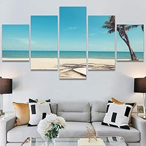SIGNWIN 5 Panel Canvas Wall Art Modern Art...