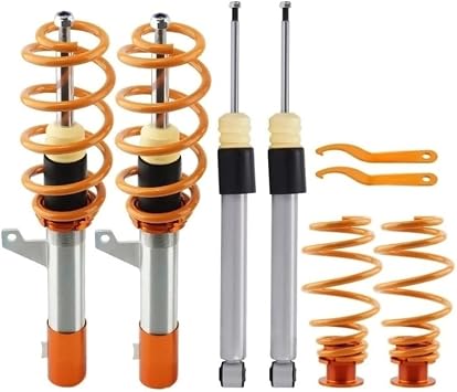 Coilovers Compatible For VW Golf/R32/GTI MK5, Golf MK6, Jetta MK5, Compatible For Audi A3 MK2 Heavy Duty Air Suspension Upgrade Kit