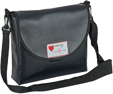 Messenger Bag for HeartMate & HeartWare Secure LVAD Controller & Battery Carry Bag with Ventilated Pocket, Strap & Quick-Release Buckle LV109