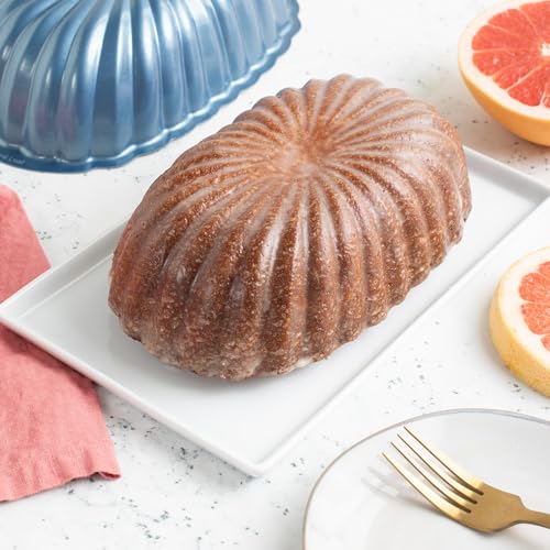 Nordic Ware Formed Fluted Loaf Pan, 6 Cups, Twilight Blue by Nordic Ware - Image 4