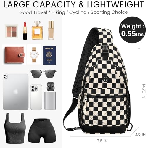 Image of Vankor Small Crossbody Purses Bags for Women Men Travel, Chest Sling Bag Women Casual Cross Body Bag for Woman Sling Backpack