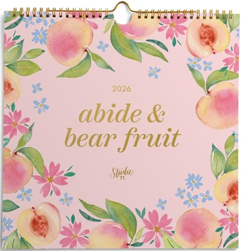 Studio 71 Abide & Bear Fruit - 2026 Spiral Wall Calendar by Dayspring - Used condition - US$16.36