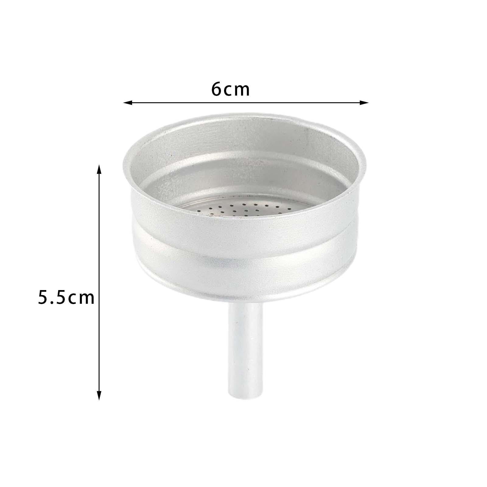 Fenteer Aluminum Filter Moka Pot Replacement Funnel, Kitchen Tools, 3 Cup