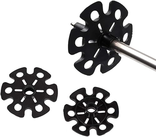 Miniatura 6 de BESPORTBLE Cestas de nieve para bastón de trekking, cesta de esquí de barro extraíble, accesorio de repuesto para bastones de senderismo, senderismo