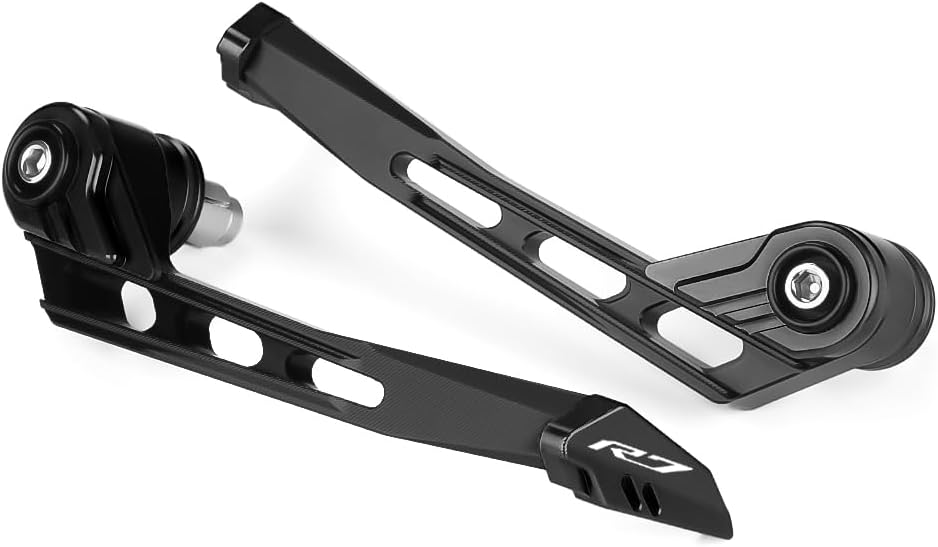Motorcycle Brake Clutch Levers Guard Bar End Handguard Compatible with Yamaha YZF R7 2025 2024 2023 2022 | Handlebar Protector YZF-R7 YZFR7 Accessories (Black)