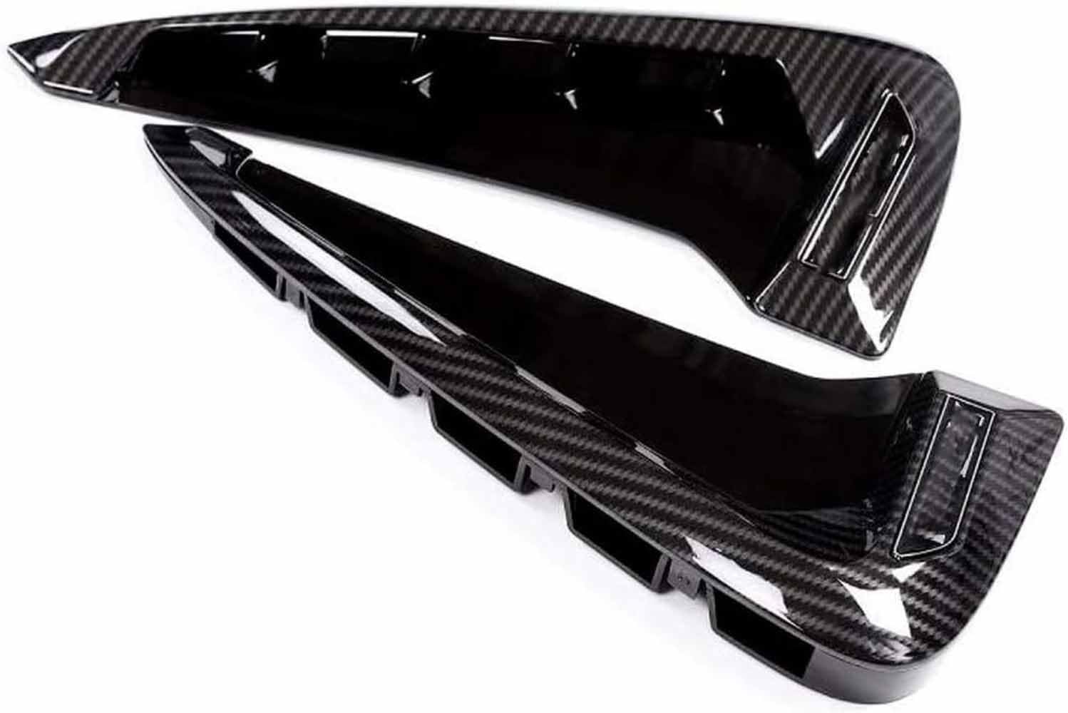 Compatible with BMW X5 F15 X5M F85 2014-2018 Side Shark Grille Vent Trim Fender Side Vents ABS Sticker Diagonal Black
