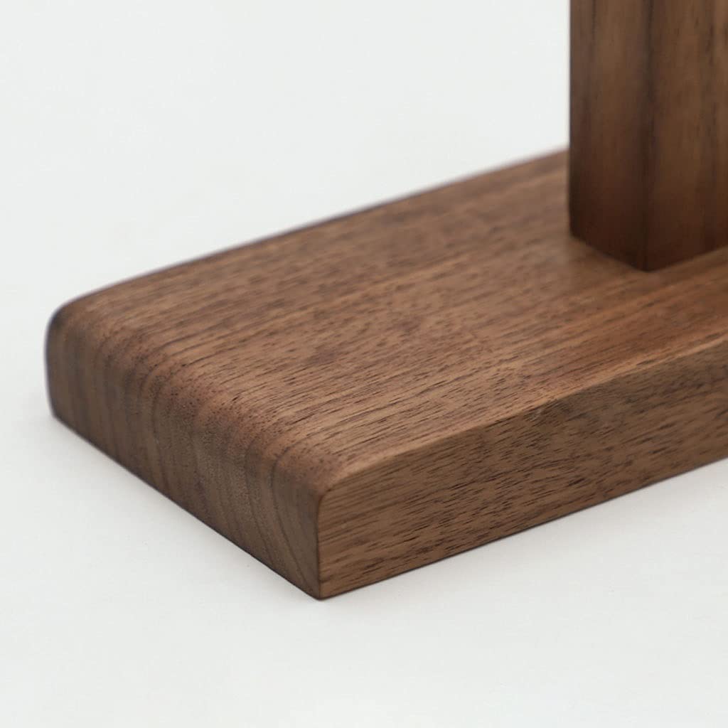 Supporto Per Cuffie Porta Cuffie Supporto Per Auricolare In Legno Per Verticale Da Tavolo Per Espositore Per Auricolari Con Gancio In Metallo Multifunzionale Organizzare(Black)